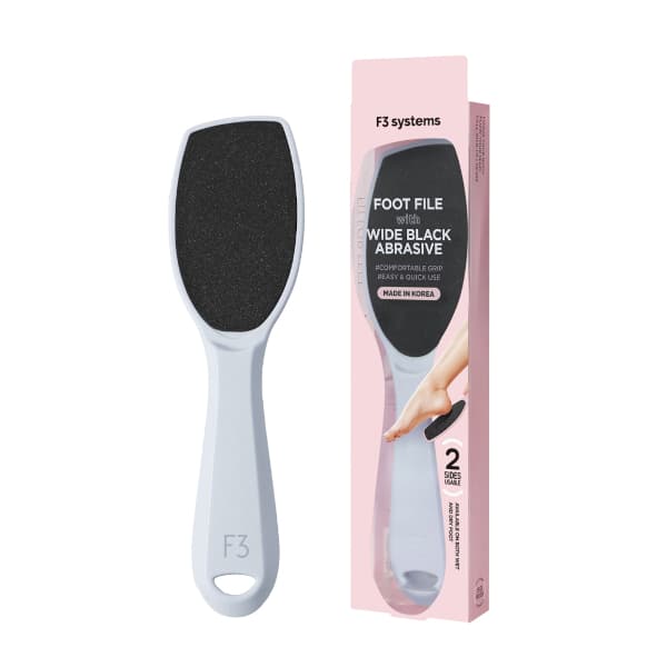 Wide Emery Foot File -. - Pastel Blue