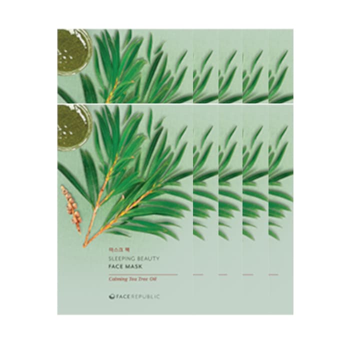 Sleeping Beauty Face Mask - - CalmingTea Tree Oil (.) Set