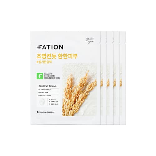 Real Fit Rice Bran Brightening Mask -