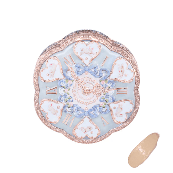 Bunny Garden Cushion Cream Foundation - 01 Shell Blue (Case+Refill) - - N02 Neutral Ivory
