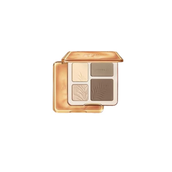 2 IN 1 Highlighter Contour Palette, paleta do konturowania i rozświetlania — #02 Wood
