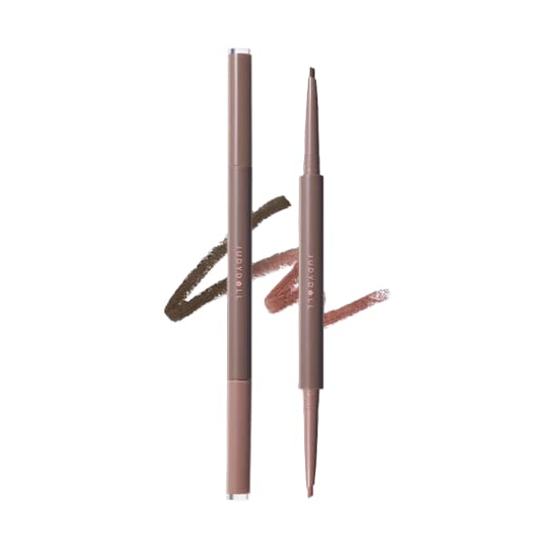 Dual-Ended Gel Eyeliner Pencil, dwustronna żelowa kredka do oczu — #02 Caramel Pink Brown