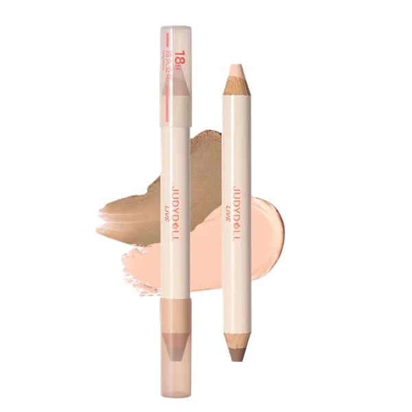 Quick-Fix 2-in-1 Highlight & Contour Duo, dwustronna kredka do konturowania i rozświetlania — #02