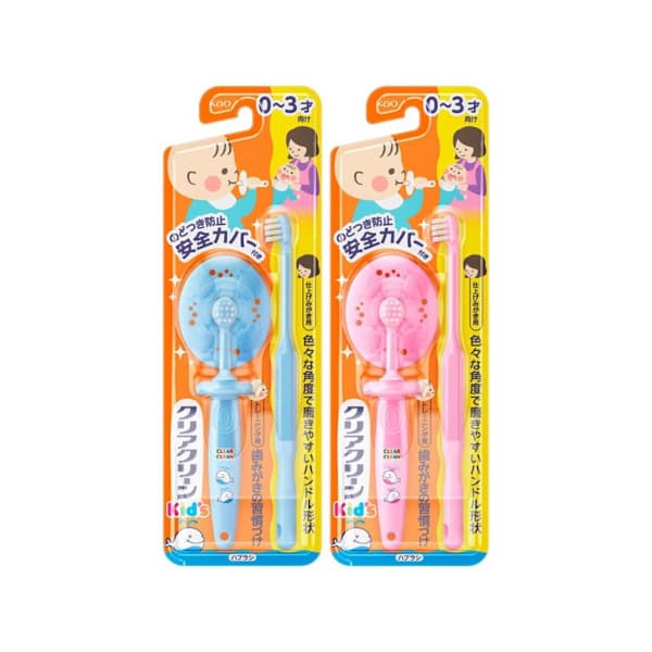 Clear Clean Kids Toothbrush for Age 0-3 - Random Colour -