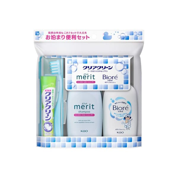 Clear Clean Portable Travel Size Overnight Kit - 1zestawy