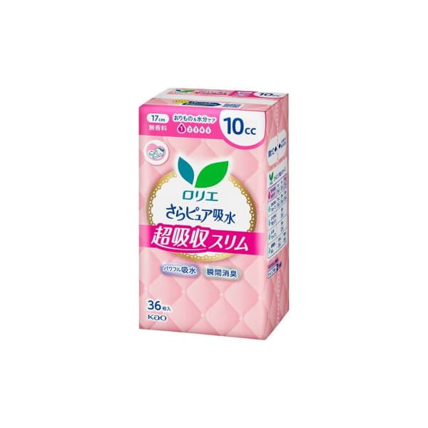 Laurier Sara Pure Absorption Super Absorbent Slim Panty Liners 10cc 17cm -. - Fragrance Free