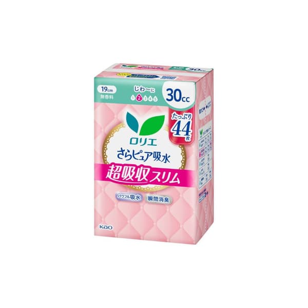Laurier Sara Pure Absorption Super Absorbent Slim Panty Liners 30cc 19cm -. - Fragrance Free