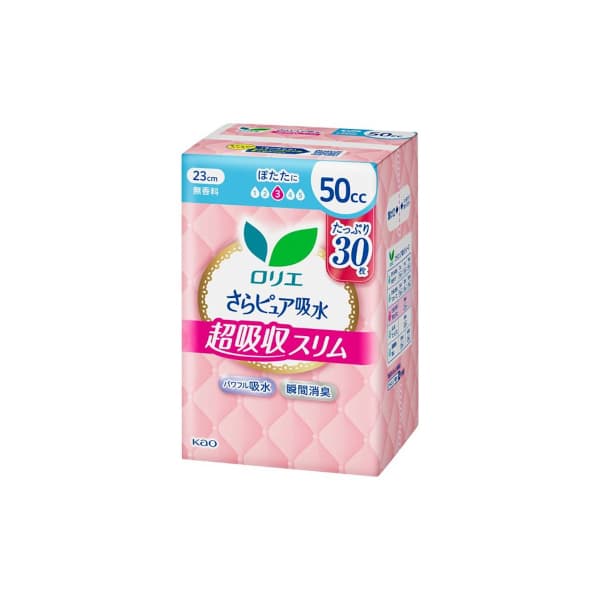 Laurier Sara Pure Absorption Super Absorbent Slim Panty Liners 50cc 23cm -. - Fragrance Free