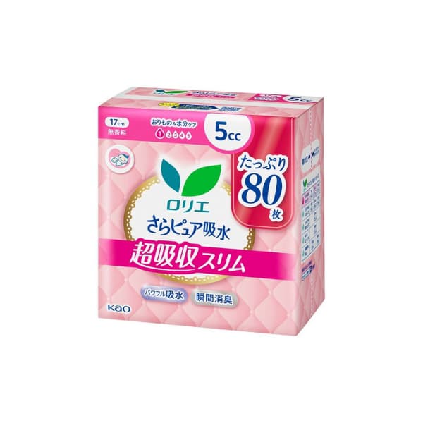 Laurier Sara Pure Absorption Super Absorbent Slim Panty Liners 5cc 17cm -. - Fragrance Free