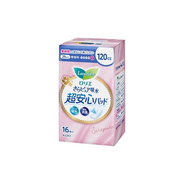 Laurier Sara Pure Absorption Ultra Secure Panty Liners 120cc 29cm -. - Fragrance Free