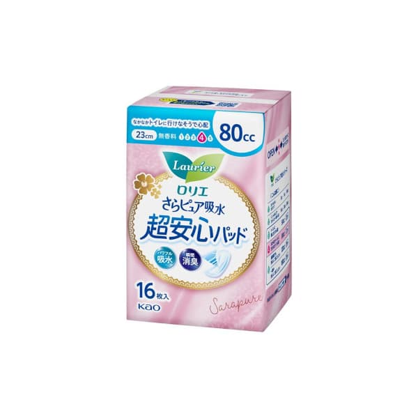 Laurier Sara Pure Absorption Ultra Secure Panty Liners 80cc 23cm -. - Fragrance Free