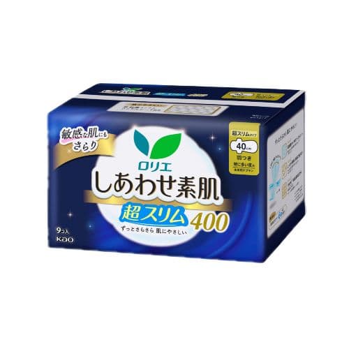 Laurier Shiawase Sokuhada Super Slim Extra Heavy Night Use With Wings 40cm -