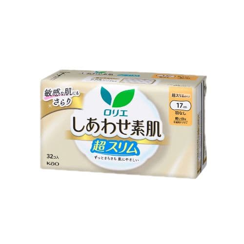 Laurier Shiawase Sokuhada Super Slim Light Daily Use No Wings 17cm -