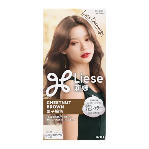 Liese Creamy Bubble Color - 1 pudełko - Chestnut Brown