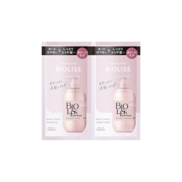 Zestaw próbny szamponu i odżywki Salon Style Bioliss Pure Retouch Moist Shine -+