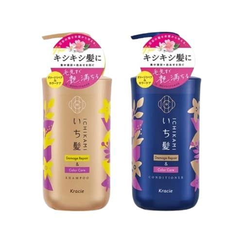 Ichikami Damage Repair & Color Care Shampoo & Conditioner Pair Set - +