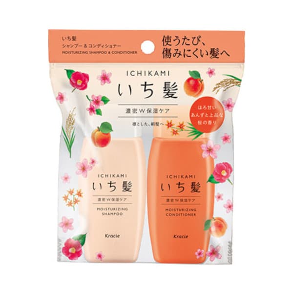 Ichikami Moisturizing Shampoo & Conditioner Mini Set - 1zestaw(2produkty)