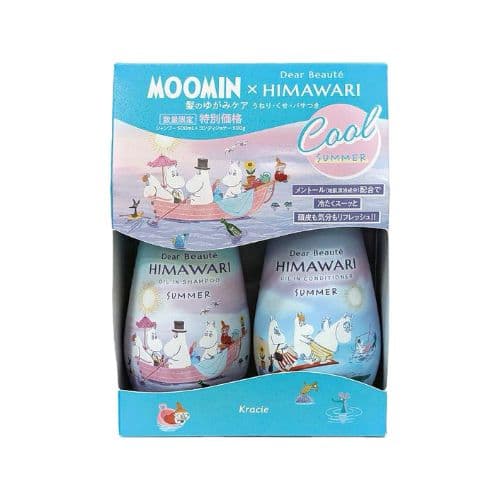 Moomin x Dear Beaute HIMAWARI Cool Summer Shampoo & Conditioner Pair Set - +