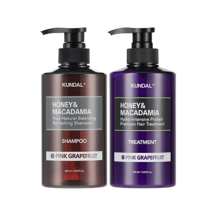 Honey & Macadamia Nature Shampoo + Treatment - Set - Pink Grapefruit