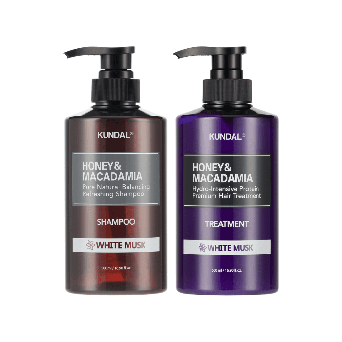 Honey & Macadamia Nature Shampoo + Treatment - Set - White Musk