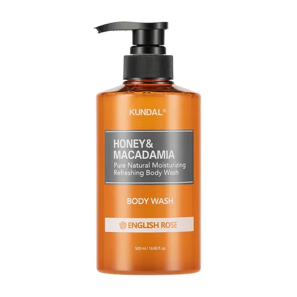 Honey & Macadamia Pure Body Wash - - English Rose