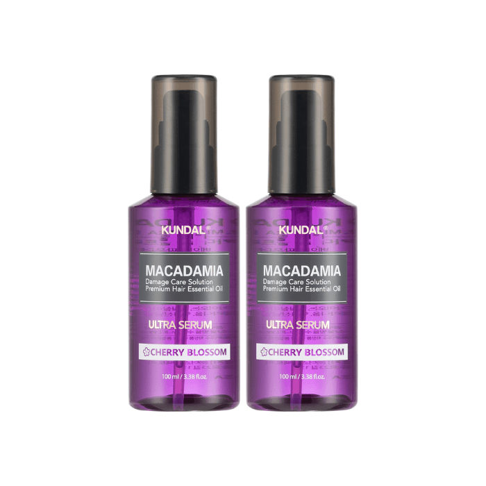 Macadamia Hair Serum - - DUO Set - Cherry Blossom