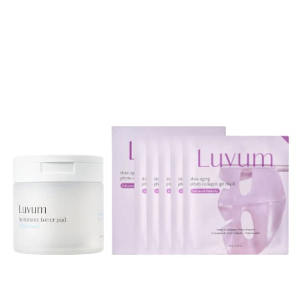 Afterglow Yuja Gel Mask -. + Witch Hazel Hyaluronic Toner Pad -/. Set