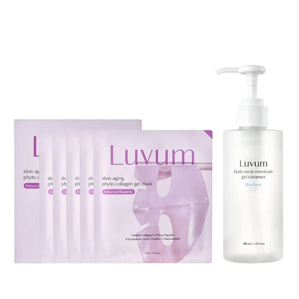 Bamboo Hyaluronic Moisture Gel Cleanser - + Calming Pair Cica Gel Mask -. Set