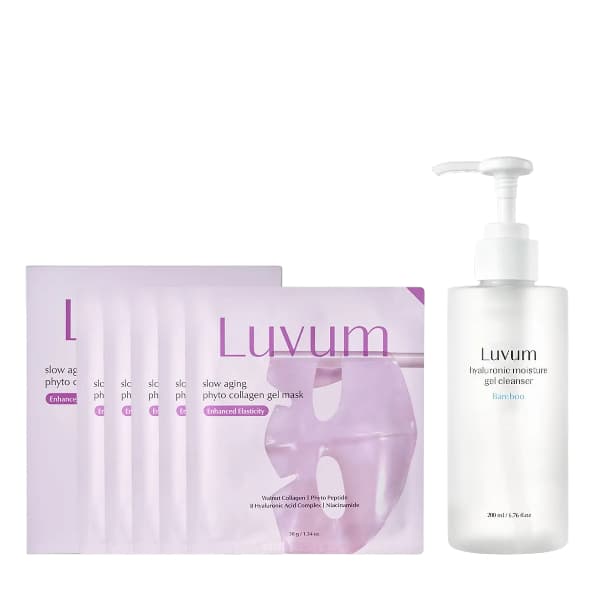 Bamboo Hyaluronic Moisture Gel Cleanser - + Slow Aging Phyto Collagen Gel Mask -. Set