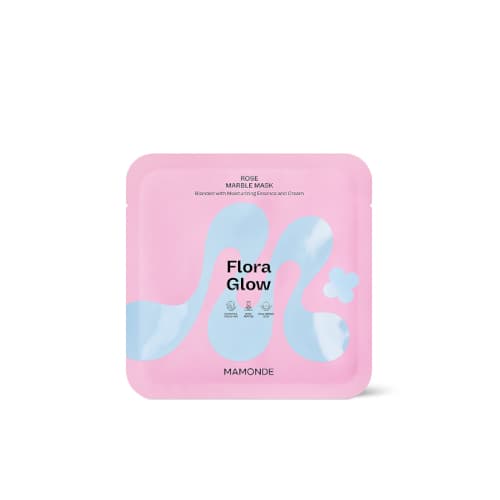 Flora Glow Rose Marble Mask -