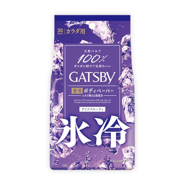 Gatsby Powder Deodorant Body Wipes - 30 arkusze - Ice Fruity