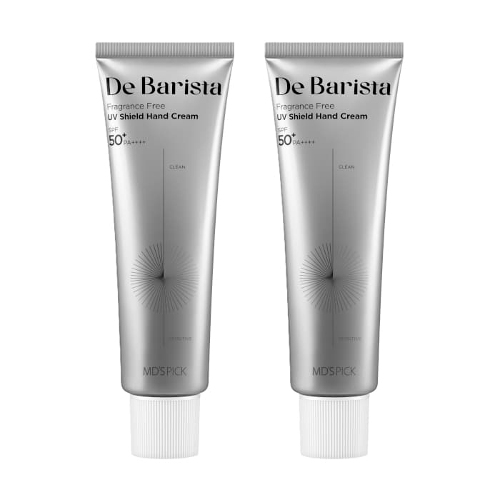 De Barista Fragrance-Free Sun Shield Hand Cream SPF50+/Pa++++ - (2ea) Set