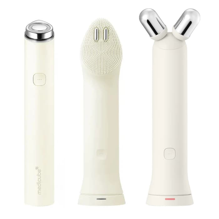 Age Booster Pro Mini Plus + Cleansing Head + V Roller Set - Beige