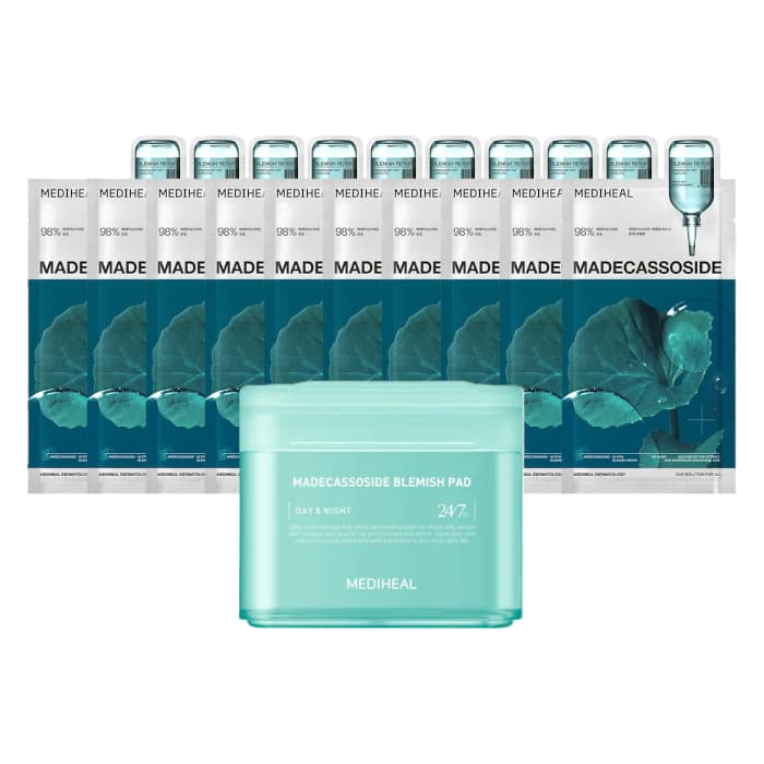 Madecassoside Blemish Pad + Madecassoside Essential Mask — zestaw pielęgnacyjny