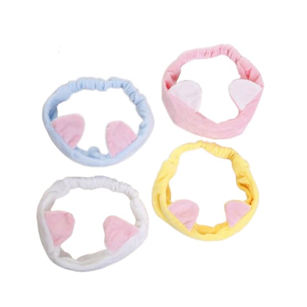 Cat Ears Face Wash Headband (Random Colour) -