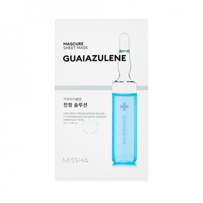 Mascure Solution Sheet Mask Guaiazulene