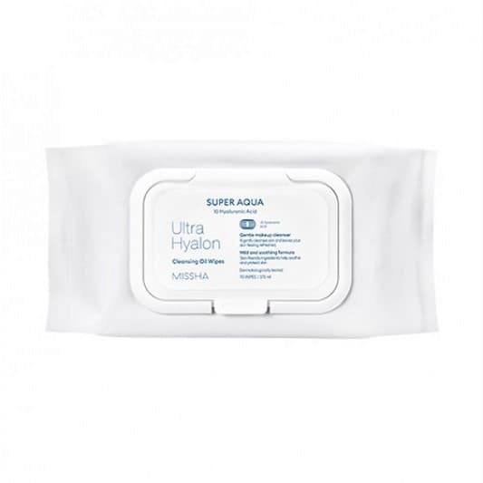 Super Aqua Ultra Hyalron Cleansing Oil Wipes (Jumbo Size) - 1opakowanie (.)