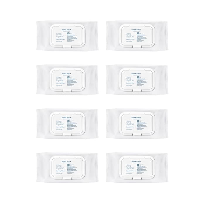 Super Aqua Ultra Hyalron Cleansing Oil Wipes (Jumbo Size) - 1opakowanie (.) (.) Set