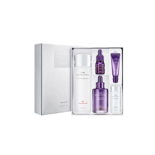 Time Revolution 5X Bestseller Special Set (Essence, Ampoule; (Gift) Essence, Ampoule, Cream.