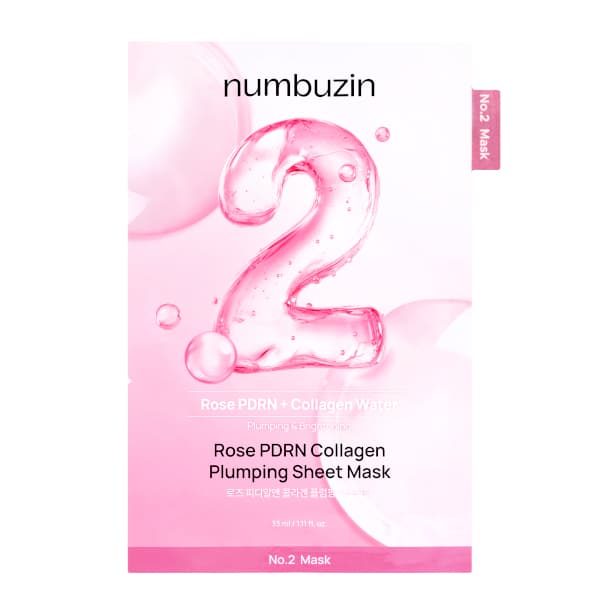 numbuzin - No.2 Rose PDRN Collagen Plumping Sheet Mask -