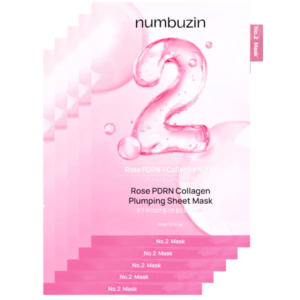 numbuzin - No.2 Rose PDRN Collagen Plumping Sheet Mask -