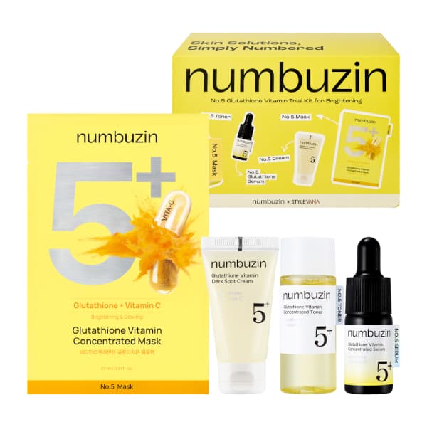 No.5+ Glutathione Vitamin Trial Kit for Brightening (Stylevana Exclusive) - 1 zestaw (4 produkty)