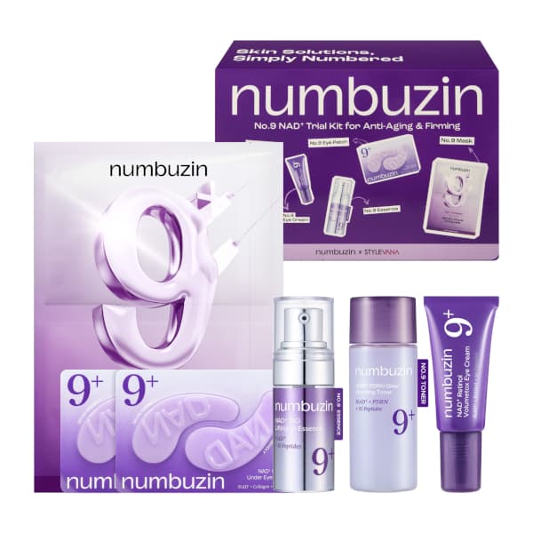 numbuzin - No.9 NAD+ Trial Kit for Anti-Aging & Firming (Stylevana Exclusive) - 1 zestaw (6 produkty)