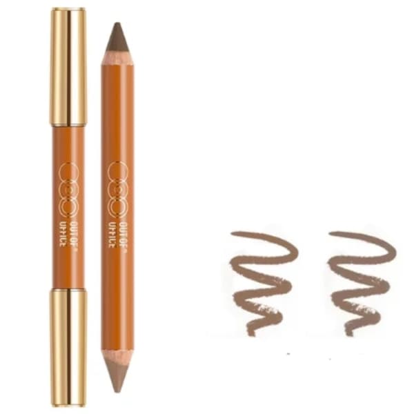 Podwójny ołówek do konturowania i rozświetlania - - 04 Nude Brown + Cement Gray