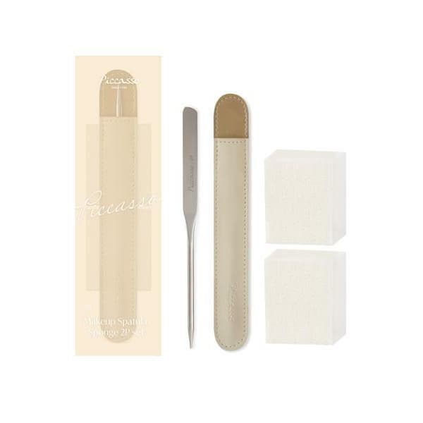Makeup Spatula + Sponge 2P Special Set - 1zestaw (3 produkty)