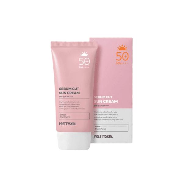 PRETTYSKIN - Sebum Cut Sun Cream SPF50+ PA++++ (Renewal of No Sebum Tone Up Sun Cream) -