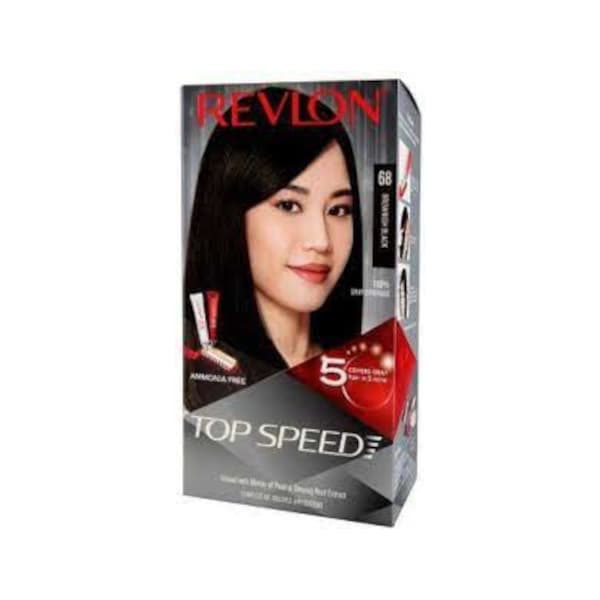 Top Speed Hair Color - 1 pudełko - 68 Brownish Black