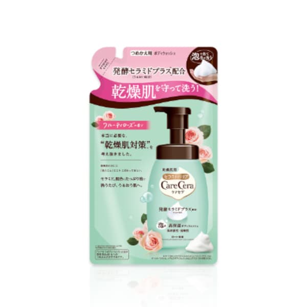 Care Cera High Moisturizing Foam Body Wash Refill - - Fruity Rose