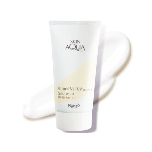 Skin Aqua Natural Veil UV Essence SPF 50+ PA++++ - - Clear White