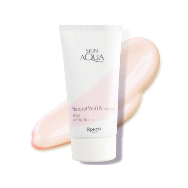 Skin Aqua Natural Veil UV Essence SPF 50+ PA++++ - - Rose